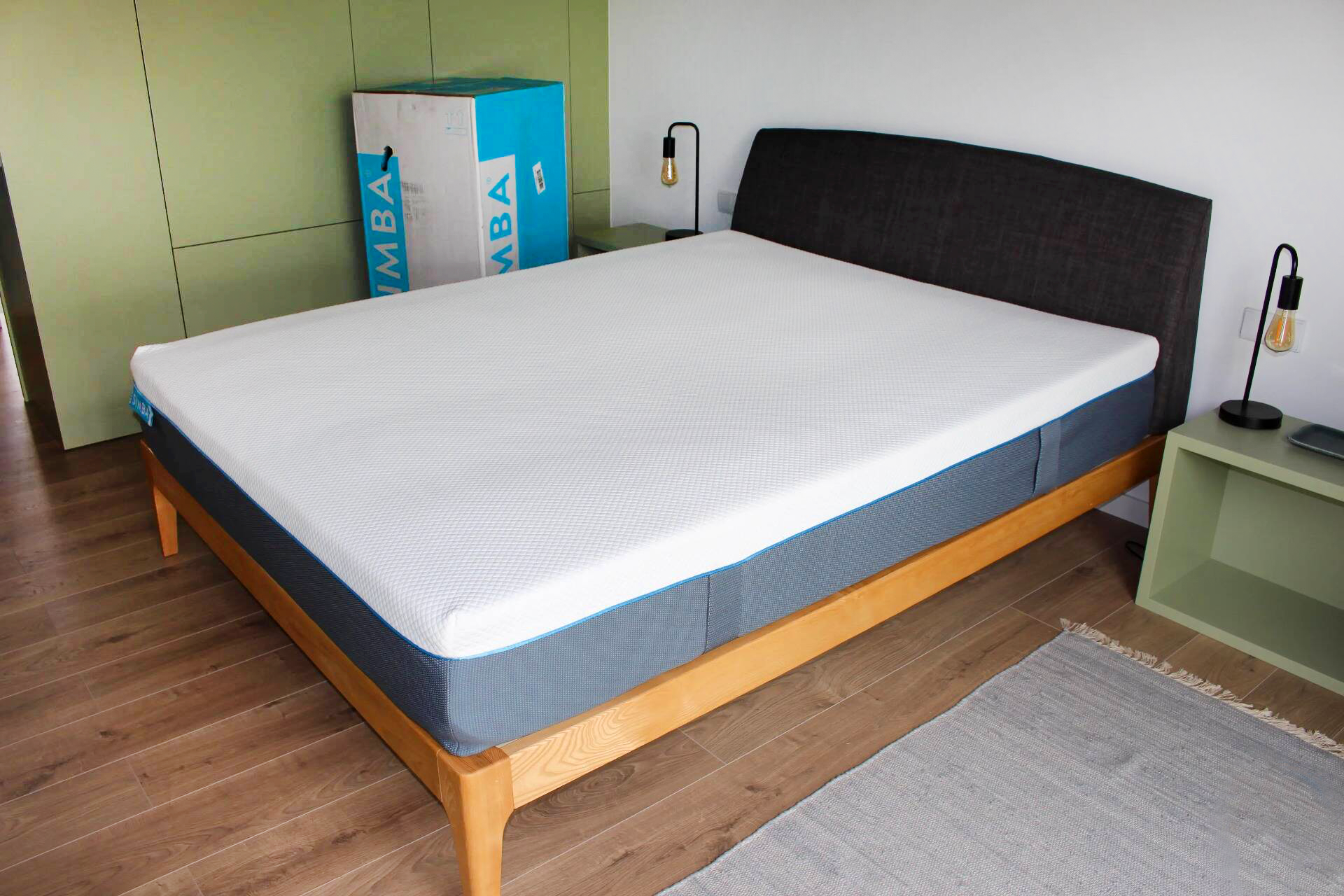 Simba Hybrid Pro mattress on bed